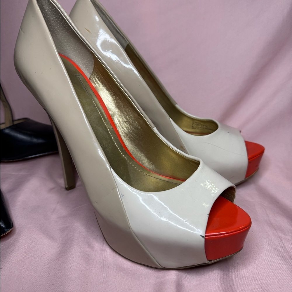 Jessica Simpson color block heels